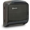 A Picture of product 975-884 Silhouette® Compact Folded Towel Dispenser. 12 3/8 X 13 X 4 7/8 in. Translucent Black.