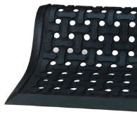 Comfort Flow™ Indoor Flow Through/Anti-Fatigue Mat.  3 Feet x 5 Feet.  Black Color.