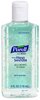 A Picture of product 670-158 PURELL® Advanced Hand Sanitizer Soothing Gel with Aloe in Portable Flip Cap Bottle. 4 fl oz. 24 Bottles/Case.