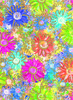 A Picture of product 971-727 Gift Wrap.  30" x 417 Feet.  Gilded Daisies.