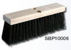 A Picture of product 972-783 Floor Sweep Brush.  Street Broom.  Brown Plastic.  16" Long.  Fits tapered and threaded handles.