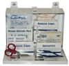 A Picture of product 977-299 First Aid Kit.  25 Person Metal First Aid Kit with Wall Mountable Clips