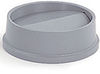 A Picture of product RCP-267200GY Rubbermaid® Commercial Untouchable® Round Swing Top Lidfor Round Waste Container, Plastic, Gray
