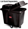 A Picture of product 970-302 Cube Truck.  500 lb. Capacity.  44-1/8" x 31" x 32-1/2".  Black Color.