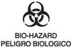 A Picture of product 970-308 Decals.  English/Spanish Label "Bio Hazard".  7" x 10".