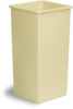 A Picture of product 562-104 Swingline™ Receptacle.  25 Gallon.  16-1/2" x 16-1/2" x 26-7/8".  Beige Color.