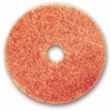 A Picture of product 973-473 Buffing Floor Pads.  19" Diameter.  Peach Color.  A mildly aggressive spray buffing pad that is an excellent cleaner and shiner.  Recommended for use on machines operating at 175-1,500+ R.P.M.