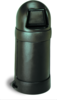 A Picture of product 562-127 Roun'Top™ Receptacle.  18 Gallon.  15" Diameter x 37" Tall.  Brown Color.