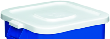 Huskee™ Square Recycling Lid.  22" x 22" x 2".  White Color.  Fits 2800 Receptacle.