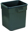 A Picture of product 562-162 Huskee™ Square Receptacle.  48 Gallon.  23-1/2" x 23-1/2" x 28-3/4" Tall.  Gray Color.