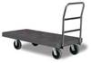 A Picture of product 973-864 One Handle Platform Truck.  Standard Duty.  1200 lb Capacity.  6" Wheels.  Charcoal Color.