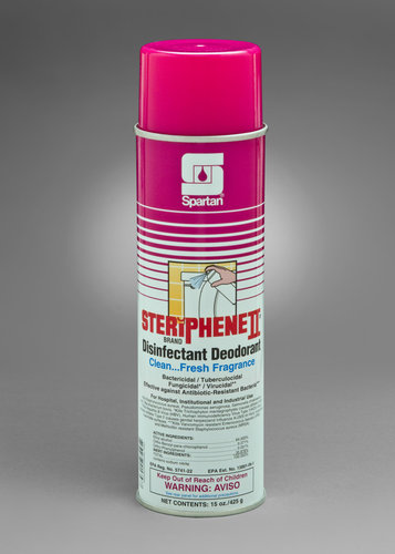 Spartan Chemical Company 608100 Steriphene II Brand Disinfectant Deodorant Clean Fresh Fragrance. Tuberculocidal. Bactericidal. Fungicidal. Virucidal. Kills HBV HIV 1 Type 1 AIDS Virus Herpes Simplex ...