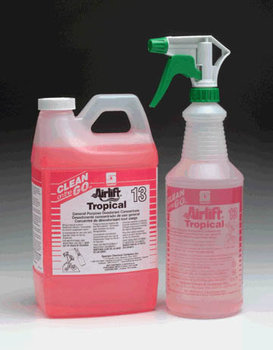 Bottle with Trigger Sprayer.  32 oz. silk-screened labeled "Airlift® Tropical".  With solvent trigger sprayer.