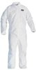 A Picture of product 975-690 KLEENGUARD* A20 Breathable Particle Protection Apparel.  XXX-Large Size.  White Color.  Zipper Front, Elastic Back, Wrists, and Ankles.  Protects against dry particulates and light liquid sprays.