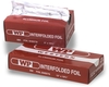 A Picture of product 325-106 Interfolded Foil Sheets.  9" x 10-3/4" Silver Sheet.  500 Sheets/Box, 6 Boxes/Case