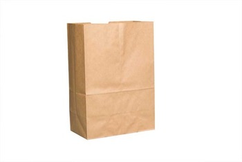 Grocery Sack.  1/6 Barrel.  12" x 7" x 17".  57 lb. Kraft Paper.  500 Bags/Bale.