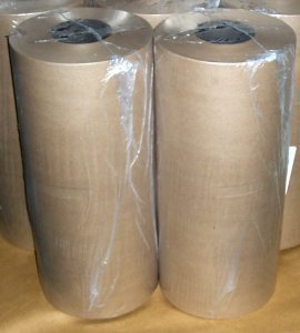 Kraft Paper Rolls.  70 lb.  Natural.  12" x 505 Feet.  Shrink Wrapped.