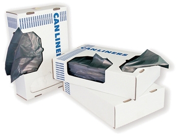 Can Liner.  39" x 56".  50 - 60 Gallon.  1.70 Mil.  Silver Color, 50/Case