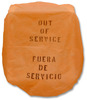 A Picture of product 970-330 "Out of Service" Bonnet with Elastic Band.  Used to designate out of service urinals, commodes, drinking fountains, kitchen equipement, etc.