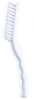 A Picture of product 970-590 Tile and Grout Brush.  11/16" Trim, 9" Long.  Two Rows of Nylon Bristles.  White Color.
