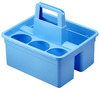 A Picture of product 970-331 Maid's Basket.  Handled Divided Bucket.  12-3/4" x 11" x 5-1/8".  Blue Color.