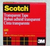 A Picture of product 971-838 Scotch® Tape.  Transparent, Glossy Finish.  1/2" x 72 Yards.  3" Core.