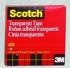 A Picture of product 975-444 Scotch® Tape.  Transparent Glossy Tape.  3/4" x 72 Yards.  3" Core.