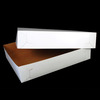 A Picture of product 975-623 Bakery Box.  2-Piece, Full Telescoping Top.  19-1/2" x 14" x 4".  1/2 Sheet Cake, 100/Case