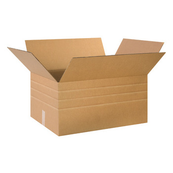Corrugated Box.  Multi-Depth.  24" x 18" x 12".