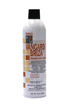 Vangard™ Briza Surface Disinfectant/Space Spray, Linen Fresh, 16oz Aerosol, 12/Case