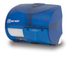 A Picture of product 969-313 Silhouette® Dubl-Serv® 2-Roll OptiCore® Controlled-Use Bath Tissue Dispenser.  11-1/16" x 8-13/16" x 7-3/16".  Blue Translucent.