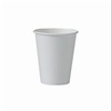 A Picture of product 100-243 Single Sided Poly Paper Hot Cup.  8 oz.  White Color.  50 Cups/Sleeve. Use lids LB308, TL38B2, & TL38R2