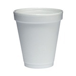 Foam Cup.  6 oz.  White Color.  25 Cups/Sleeve.