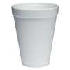 A Picture of product 107-404 Foam Cup.  12 oz.  White Color.  25 Cups/Sleeve.