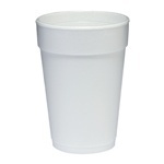 Foam Cup.  14 oz.  White Color.  25 Cups/Sleeve.