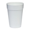 A Picture of product 107-407 Foam Cup.  14 oz.  White Color.  25 Cups/Sleeve.
