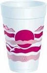 Foam Cup.  16 oz.  Horizon Design.  25 Cups/Sleeve.
