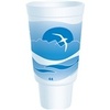 A Picture of product 107-432 Dart J Cup® EPS Insulated Foam Pedestal Cups. 44 oz. Horizon® Ocean Blue. 15 cups/sleeve, 20 sleeves/case.
