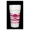 A Picture of product 107-451 Dart J Cup® EPS Insulated Foam Cups. 24 oz. Horizon® Mauve. 20 cups/sleeve, 25 sleeves/case.