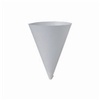 A Picture of product 110-404 Bare™ Eco-Forward™ Treated Paper Cone Cup.  7 oz.  White Color.  250 Cups/Sleeve, 5,000 Cups/Case.