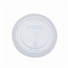 A Picture of product 120-206 Straw Slot Lid.  Clear.  Fits P16, SD12, TP16, D24, TD24, Y24, TD26, Y16S Cups.  100 Lids/Sleeve.