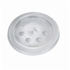 A Picture of product 120-802 Straw Slot Lid with Identification Bubles.  Translucent.  120 Lids/Sleeve.