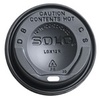 A Picture of product 120-806 Gourmet Dome Lid.  Black Color.  125 Lids/Sleeve.