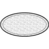 A Picture of product 193-132 Caterware® Deluxe Embossed Aluminum Trays.  18" Diameter, 50 Trays/Case.