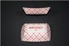 A Picture of product 193-372 SCT Southland™ Red Check Food Trays. 6 oz. 4-19/64 X 3-25/32 X 1-5/64 in. 250/sleeve, 4 sleeves/case.