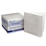 Essence Impressions™ 1/4-Fold Linen Replacement Dinner Napkins.  17" x 17".  White Color.  100 Napkins/Package.