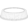 A Picture of product 241-210 Dome Cover.  Clear.  Fits 9PWQ, 9PHQ, 9PBQ, 9PWC, 9CPWQ, 9CPHQ, 9CPBQ, 9CPWC Plates.