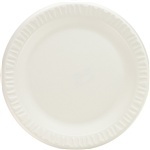 Concorde® Non-Laminated Foam Dinnerware.  9" Plate.  White Color.  125 Plates/Sleeve.