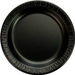 Quiet Classic® Foam Laminated Dinnerware Plates. 6 in. diameter. Black. 1000 count.