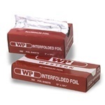 Interfolded Foil Sheets.  9" x 10-3/4" Silver Sheet.  500 Sheets/Box, 6 Boxes/Case